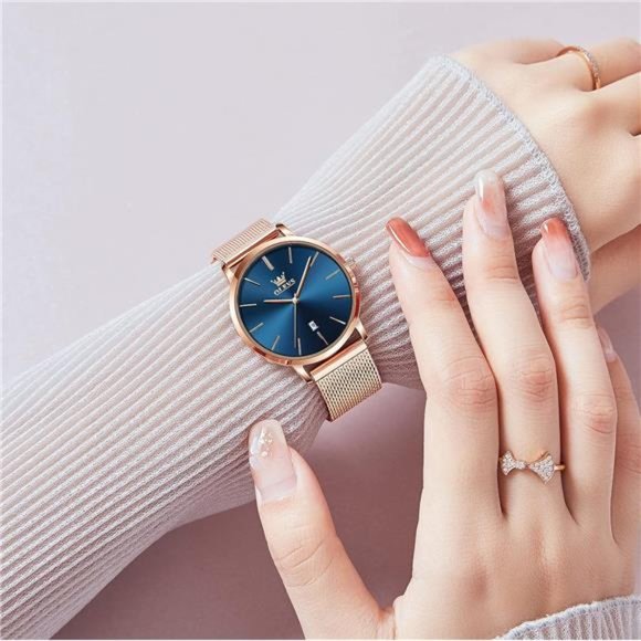 Women\'s Watch, 6.5mm Ultra-Thin Big Face Business Casual Ladies Watch, Japanese main image 1